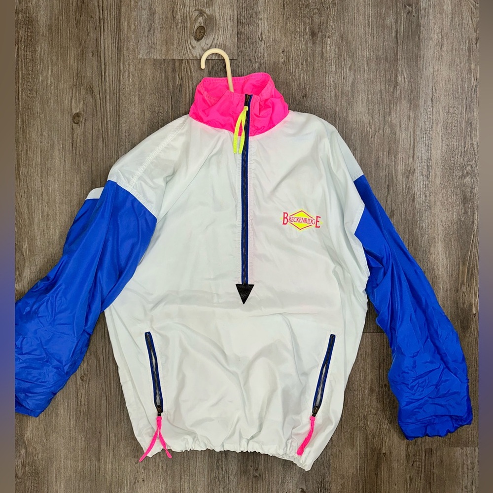 Vintage Breckenridge windbreaker quarter zip jacket